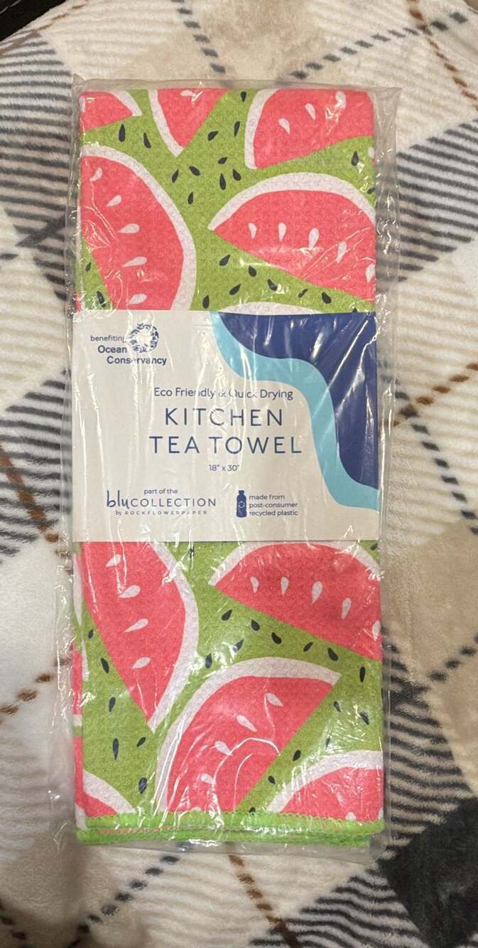 Rockflowerpaper Blu Collection Kitchen Tea Towel Watermelon 18" x 30"